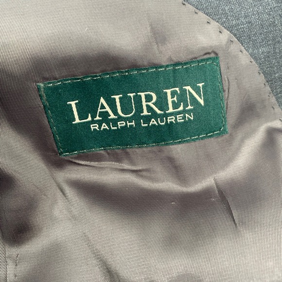 Lauren Ralph Lauren LRL Blazer Mens 40S Gray Wool Natural Stretch Suit Jacket - Picture 7 of 14